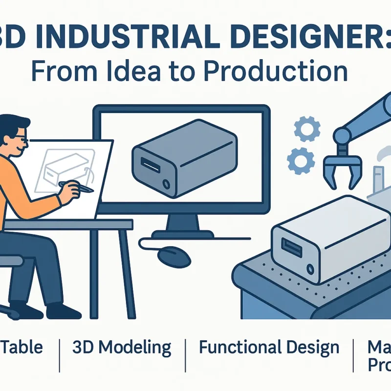 3D Industrial Designer: From Idea to Production