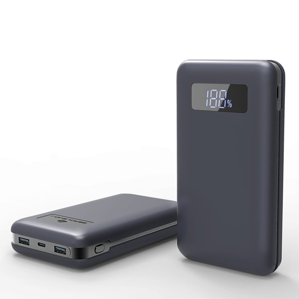 usb-c power bank with digital display